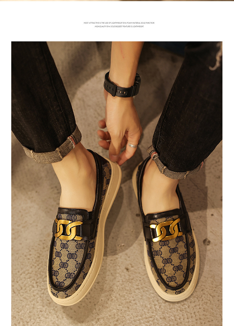 Herrskor Slip-on Beanie Canvasskor Andningsbara Loafers för bilåkare_voghion.com