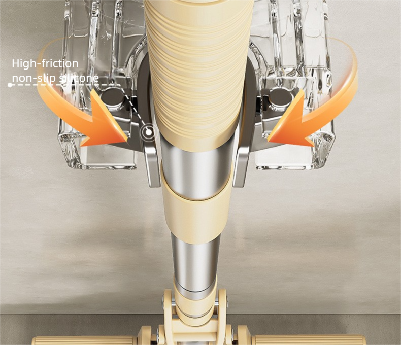 Suction Cup Mop Holder For Bathroom, Multi-Functional No-Drill Storage Rack, Household Cleaning Tool Organizer Hanger_voghion.com