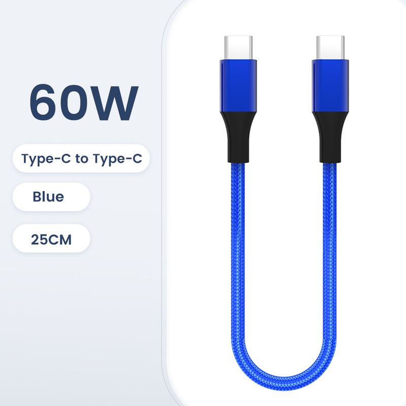 30cm Short To Fast Charging For IPhone 15 Xiaomi Samsung Huawei Power Bank 25cm USB To Type C/USB C Data Cable_voghion.com