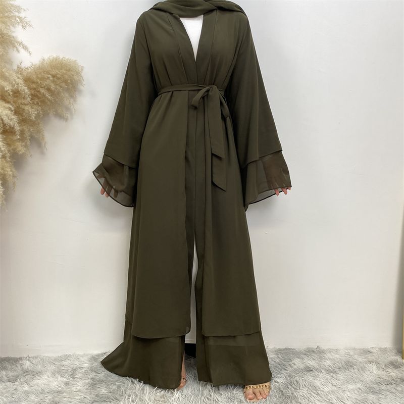 Ramadan Chiffon Open Abaya Dubai Türkei Kaftan Muslim Für Frauen Kimono Modest Robe Femme Kaftan Marocain Islam Kleidung Kleid_voghion.com
