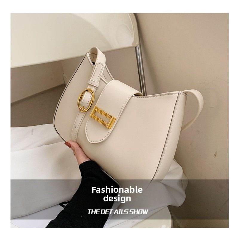 Elegante borsa a tracolla Hobo da donna, classica, piccola, in stile profumato, versatile borsa a mano autunno inverno_voghion.com