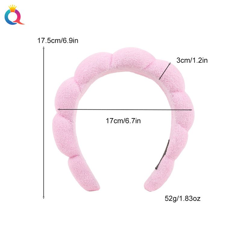 Fascia per capelli da spa - Fascia per capelli in spugna con morbida schiuma per chioma alta, trucco e cura della pelle_voghion.com