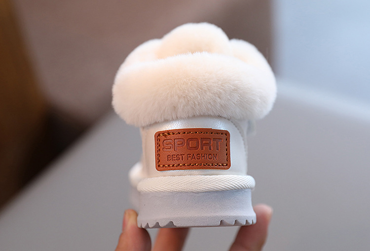 Scarponi da neve per bambini, scarpe per bambini, scarpe invernali in cotone, bambini di 5 anni, ragazze ispessite, neonati morbidi_voghion.com