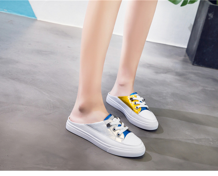 Genuine leather small white for women in spring 2024, new versatile one legged shallow mouth single shoe, cowhide color_voghion.com