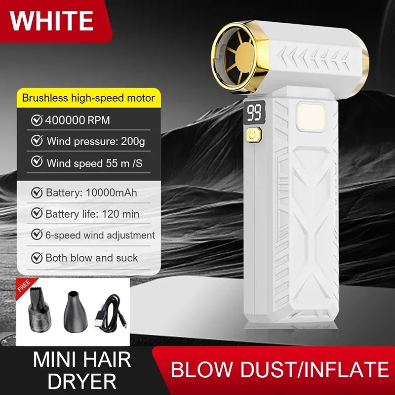 1000000RPM Super Powerful Air Blower Vacuum Blowing Suction Dust Cleaner Brushless Turbo_voghion.com