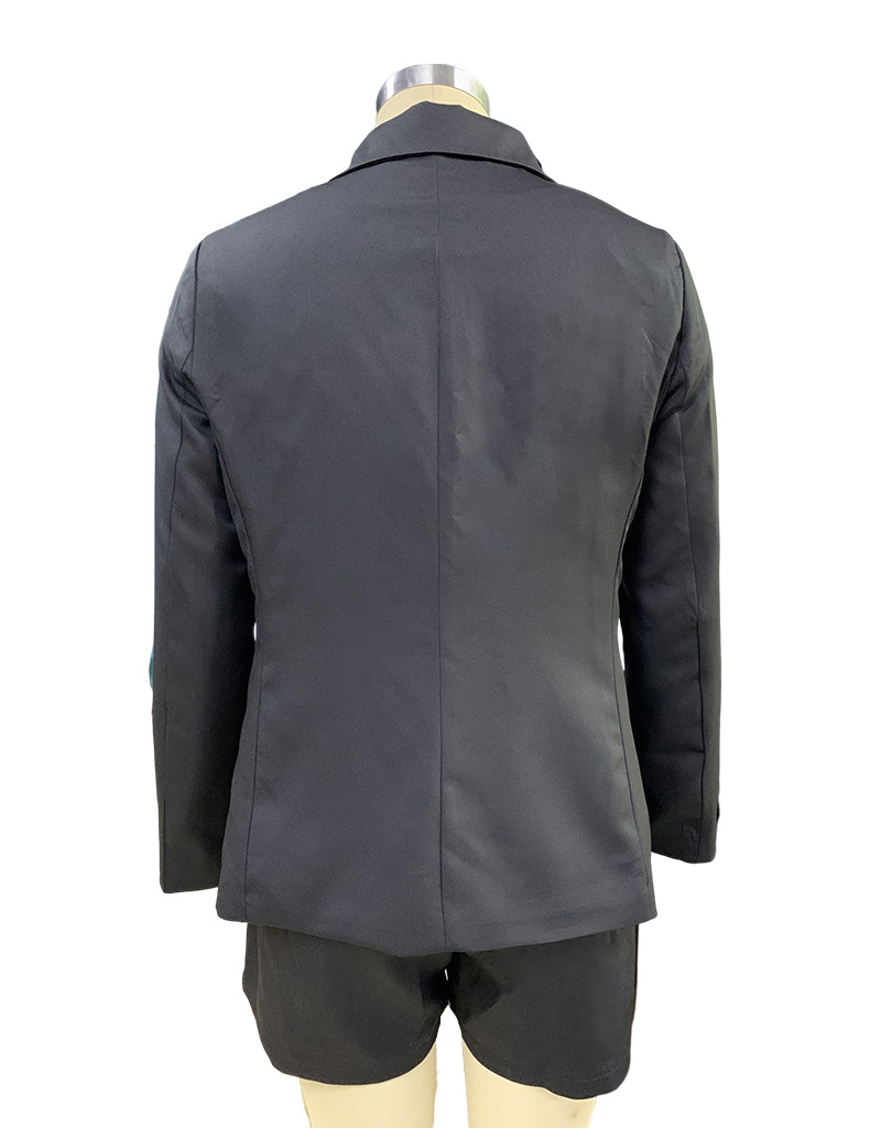 Completo da donna con pantaloncini e temperamento alla moda, due pezzi_voghion.com