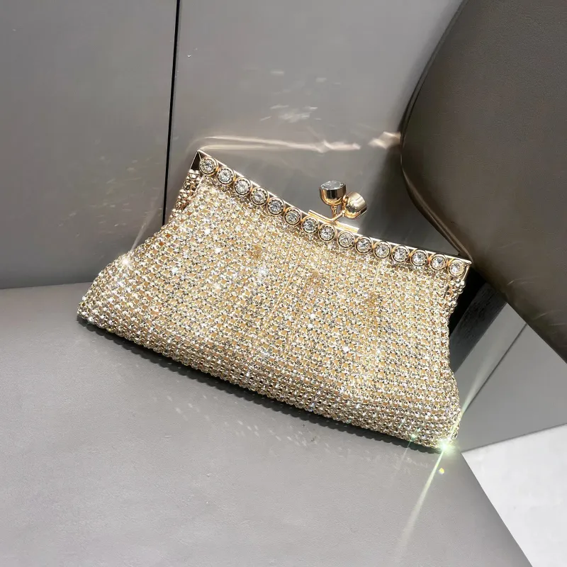 Henkel Strass Abend Clutch Tasche Geldbörse und Handtasche funkelnde Kristall Schulter 250314l_voghion.com