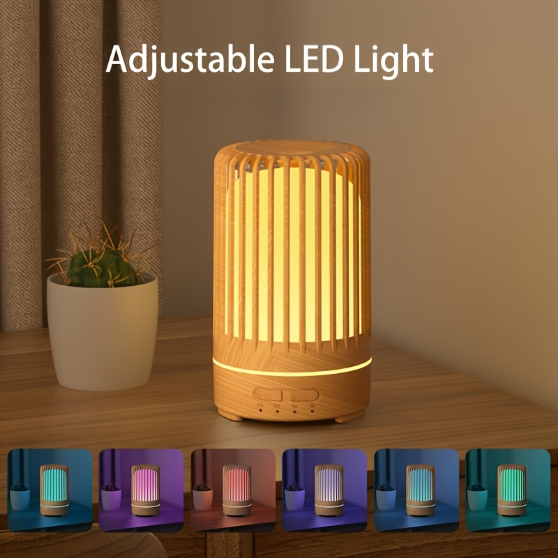 150 ml USB-Ultraschall-Diffusor für ätherische Öle, 7-farbiges LED-Nachtlicht und leiser Betrieb (<36 dB), PP-Material für Zuhause/Büro_voghion.com