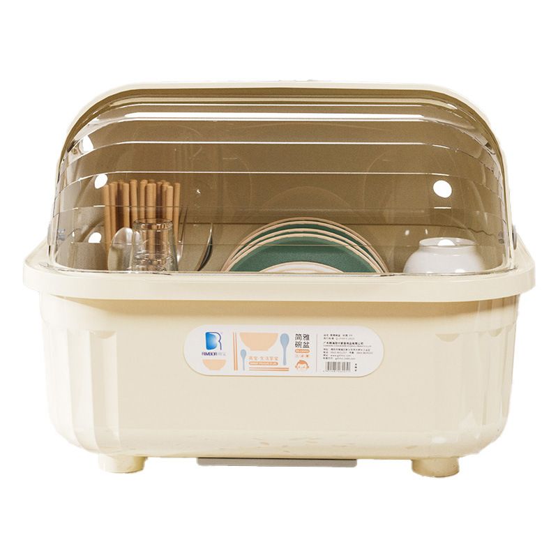 Ciotola scolapiatti con coperchio Huihai, portaoggetti per stoviglie, contenitore per ciotole e bacchette_voghion.com