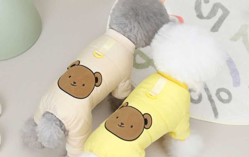 Pet dog autumn and winter new clothes, pet clothing 22 obediently bear four leg cotton clothes_voghion.com