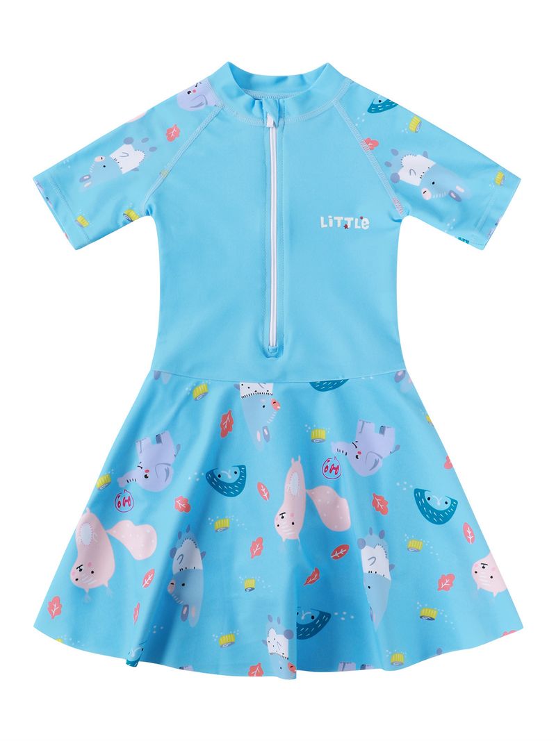 Maillot de bain une pièce imprimé dessin animé pour mère et enfant, jupe d'été pour filles, nouvelle collection_voghion.com