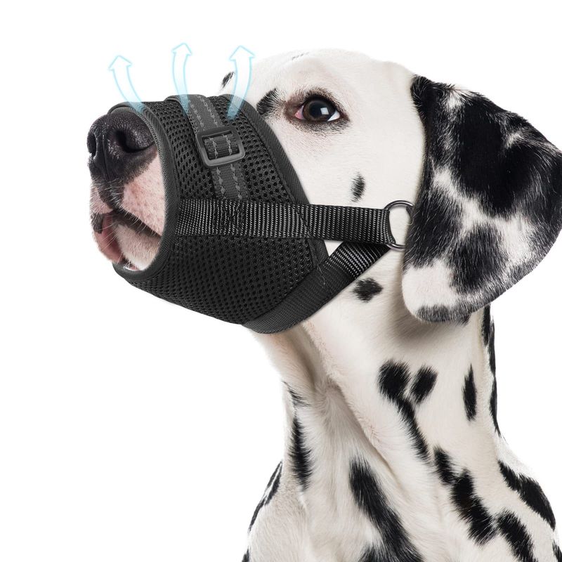 New Product Dog Soft Breathable Mesh Suitable For Small Medium Large Dogs Adjustable Muzzle_voghion.com