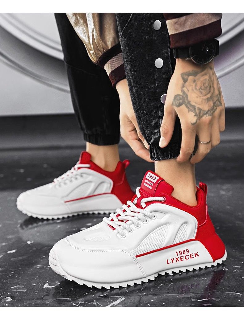 Herrenschuhe Frühling High End Vielseitig Casual Sports Dicke Sohle Höhenverstärkende Herrenschuhe Forrest Gump Daddy_voghion.com