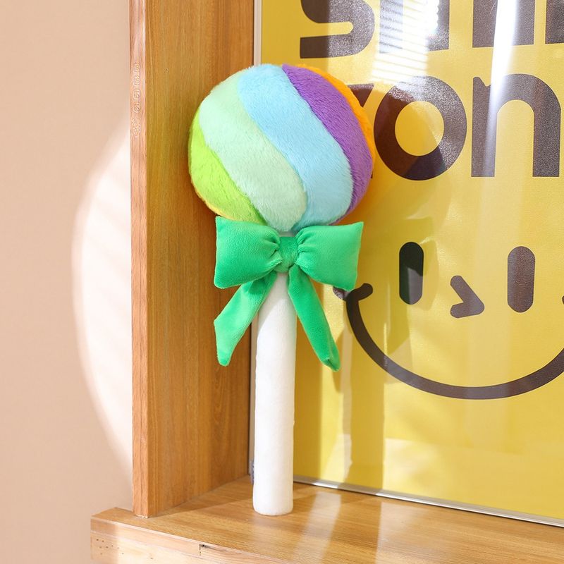 Cuscino di peluche a forma di arcobaleno a forma di palla di caramella per bambini, morbido e coccoloso, regalo di compleanno perfetto per ragazze sognatrici._voghion.com