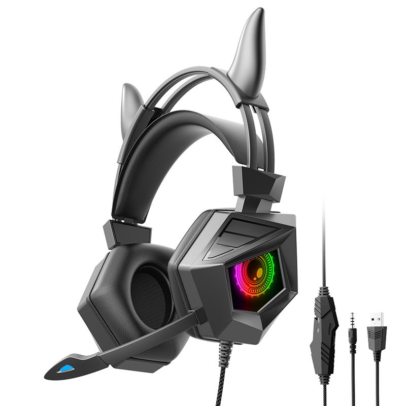 E-Sports Wired Headset Desktop Computer Game Notebook Auditory Discrimination With Microphone_voghion.com