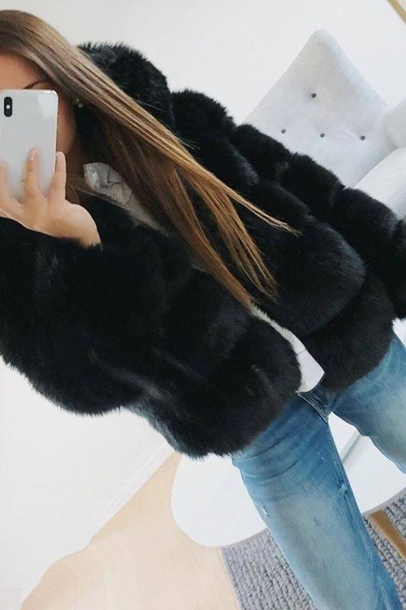 Abbigliamento da donna giacca di pelliccia pelliccia artificiale capospalla_voghion.com
