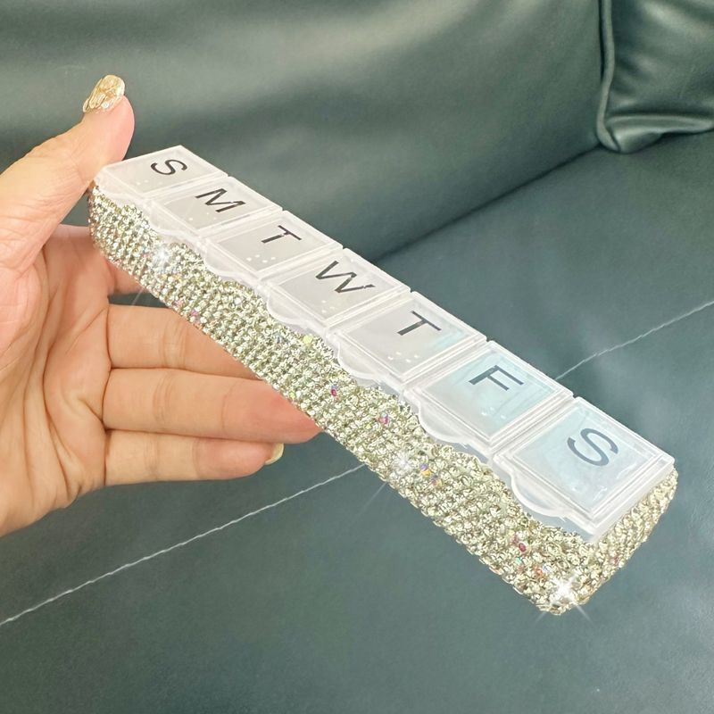 7 Günlük Hap Düzenleyici - Sabah/Akşam Hatırlatıcılı Kompakt PP Plastik Seyahat Çantası, Haplar, Vitaminler ve Küçük Aksesuarlar İçin Çok Amaçlı Saklama Kutusu_voghion.com