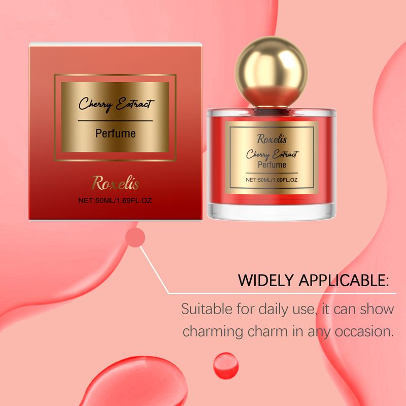 Roxelis Cherry Women's Charm Perfume, Light Elegant Flowers Fresh Lasting Fragrance Daily Commute Date Charm Perfume_voghion.com