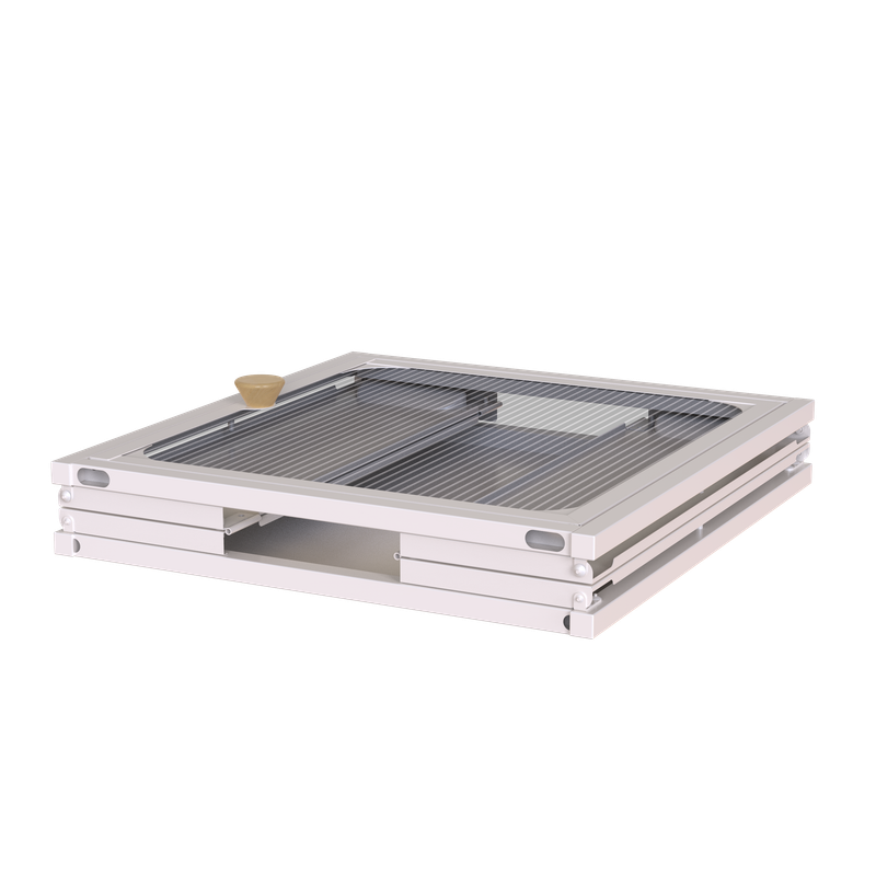 Single Sturdy & Convenient Foldable Cabinet, Durable Steel-Wood Combo With Anti-Slip Design & Quick Fold & Install, Easy To DIY Storage Container With Door, White_voghion.com