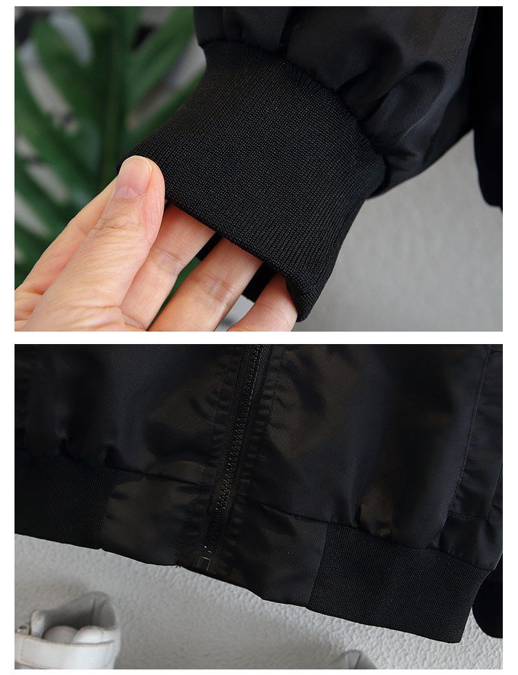 Giacca da baseball per bambini, primavera e autunno, elegante giacca con cappuccio per bambini di piccole e medie dimensioni_voghion.com