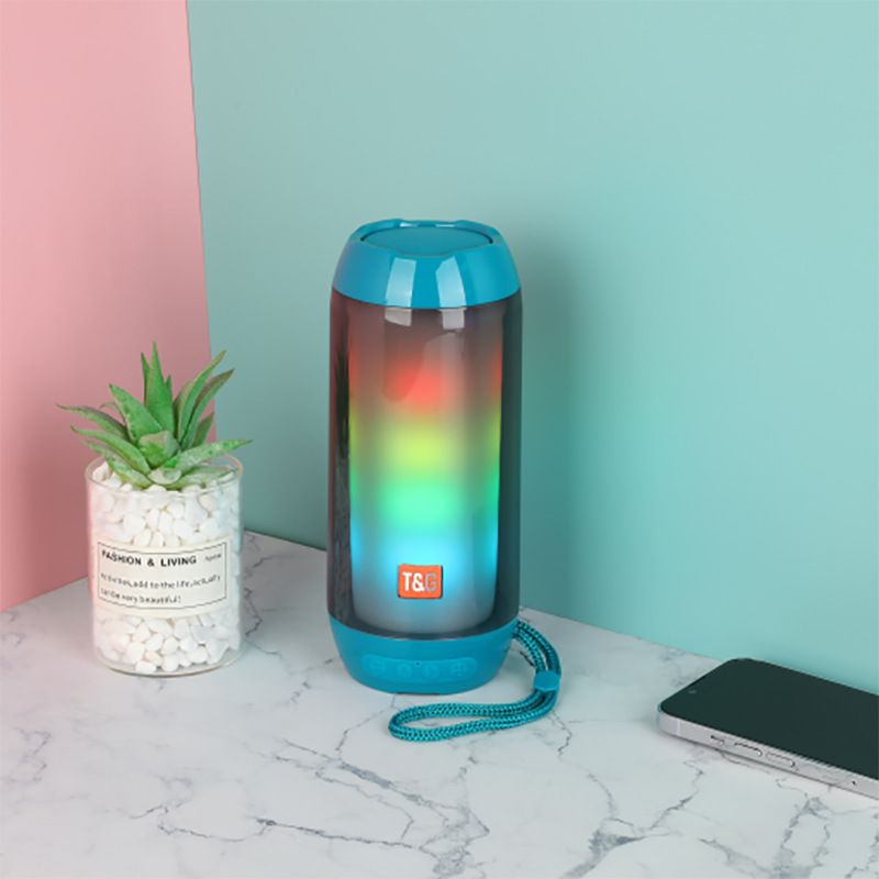 TG-643 Bluetooth-kaiutin Värikäs Viileä RGB Dynaaminen Hengitysvalo 3D Stereo Langaton Kannettava Suuri Kapasiteetti Ääni_voghion.com
