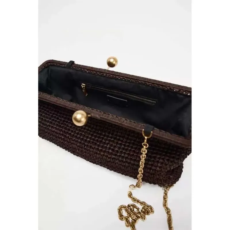 Borsa a mano in paglia intrecciata da donna, fatta a mano, da viaggio, da spiaggia, estiva, nuova, con manico_voghion.com