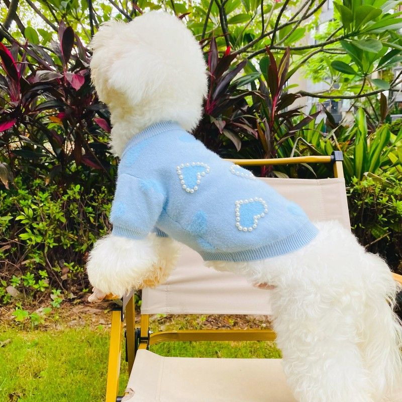 Strong Dog Cat Autumn Winter Sweater Bichon Poodle Schnauzer Small Medium Clothes_voghion.com