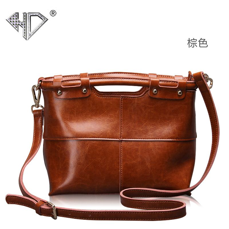 Borsa a tracolla da donna in vera pelle tinta unita, 2025, nuova linea Bags And Goods_voghion.com