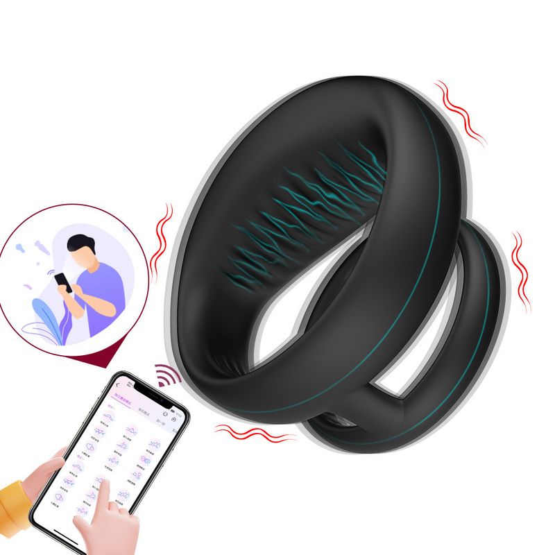 Willis Delayed Vibration Lock Sperm Silicone Delay Anello di bloccaggio regolabile Giocattoli sessuali per adulti_voghion.com