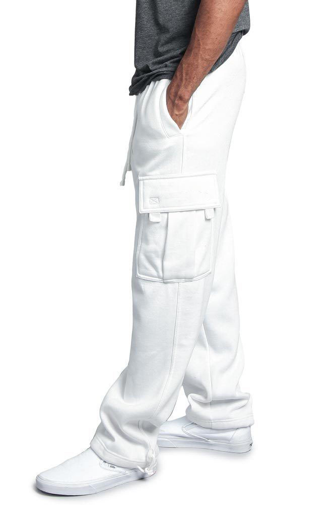 Men's Casual Drawstring Elastic Leg Pants Vintage Baggy Multi-pocket Overalls Sweatpants_voghion.com