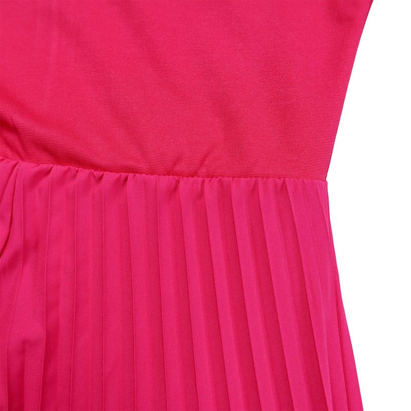 Dameskleding Nieuwe mode Een schouder Ruffle mouw Effen kleur Geplooide wijde pijpen Jumpsuit_voghion.com