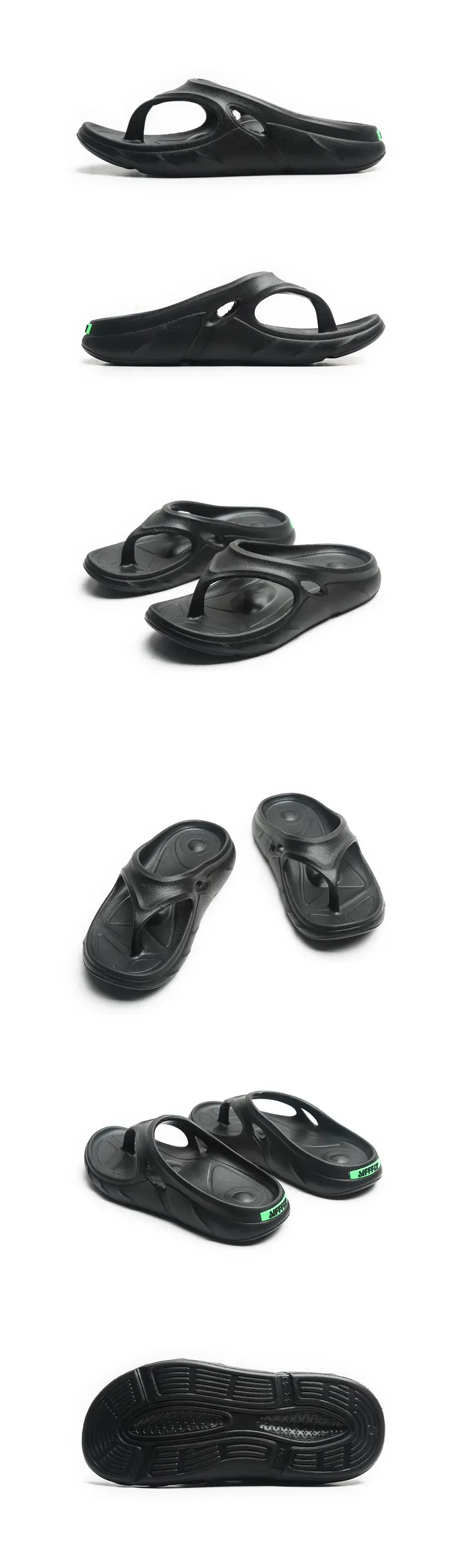 Pantoufles de sport à carreaux à semelle épaisse et massage de la voûte plantaire de marque Jifffly, polyvalentes, pour la plage, pour couples ;_voghion.com