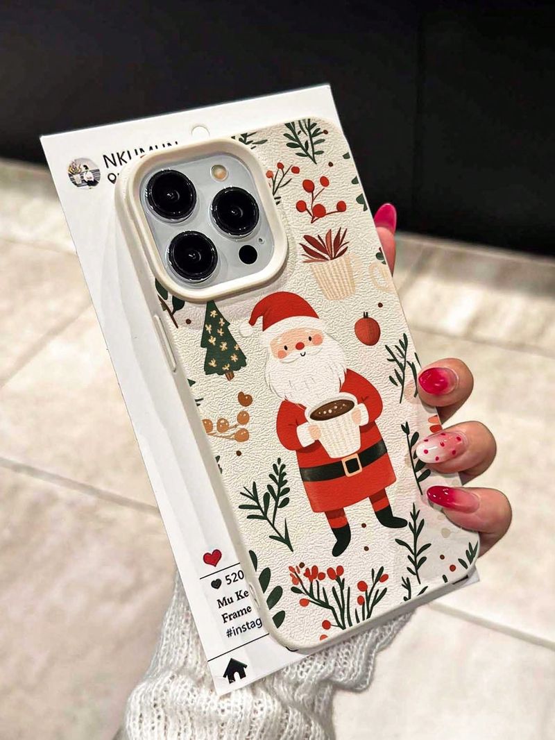 50704555550<=3 Various Christmas Tree Compatible 17 16 Phone Case 15 Pro Leather Texture 14 Cross-Border 13 Holiday_voghion.com