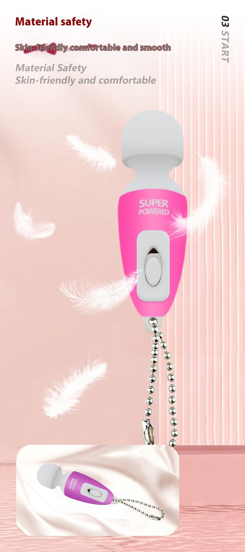 Vibrator AV mini din silicon, convenabil, pentru cupluri care flirtează și tachinează, stick de masaj pentru stimularea punctului G, pentru adulți_voghion.com