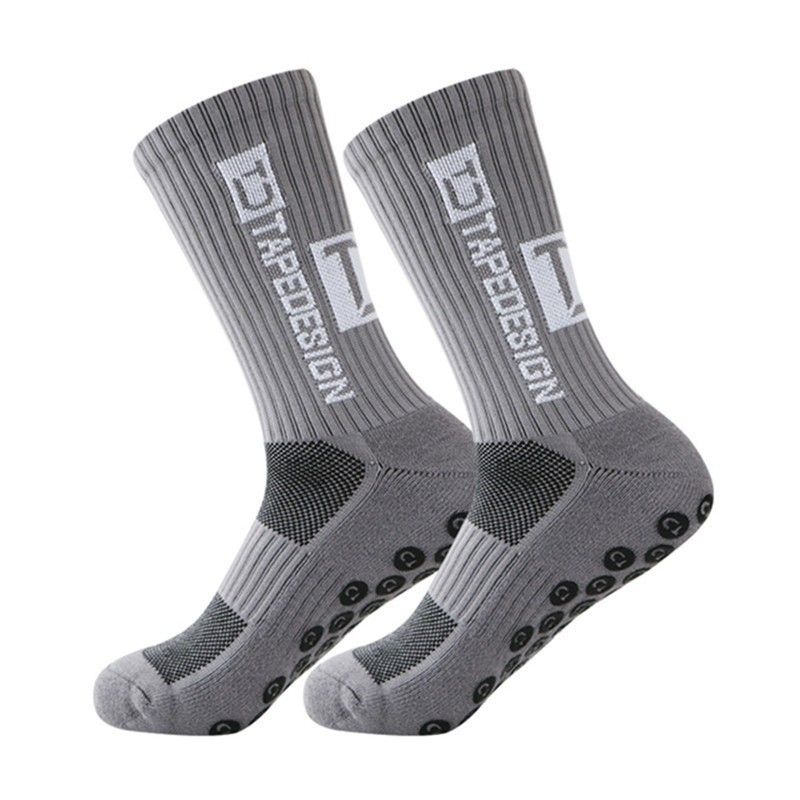 Chaussettes pour femmes, nouvelles chaussettes de football, chaussettes de sport à pois antidérapantes spéciales, chaussettes à fond épais en serviette_voghion.com