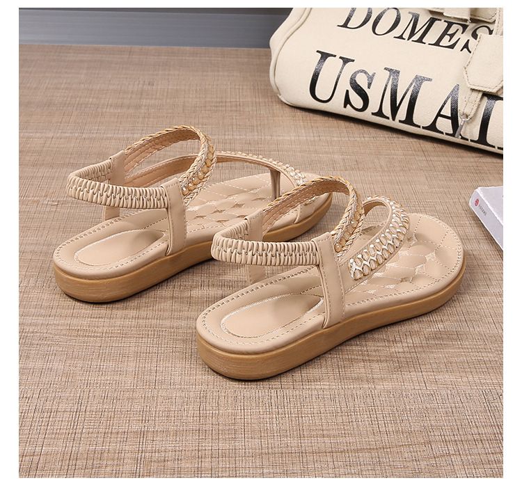 Sandals Women Simple Light Casual Style Flat Large Size Set Toe Sandals_voghion.com