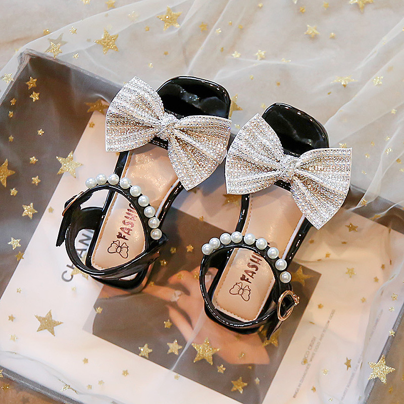 Principessa da ragazza 2023 Estate Nuovi sandali con tacco alto con suola morbida in edizione coreana per ragazzi medi e grandi_voghion.com