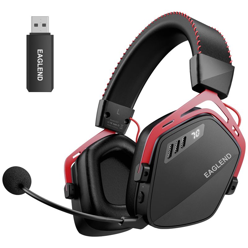 G07 Wireless Gaming Headset With 5.8G Zero Latency, Noise-Canceling Mic, Stereo Sound For PC & Mobile Gaming_voghion.com
