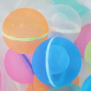 12PCS Refillable Water Bombs - Reusable Silicone Water Balls, Fast Fill & No Mess Splash Toys For Kids Outdoor Fun, Ages 4-12_voghion.com