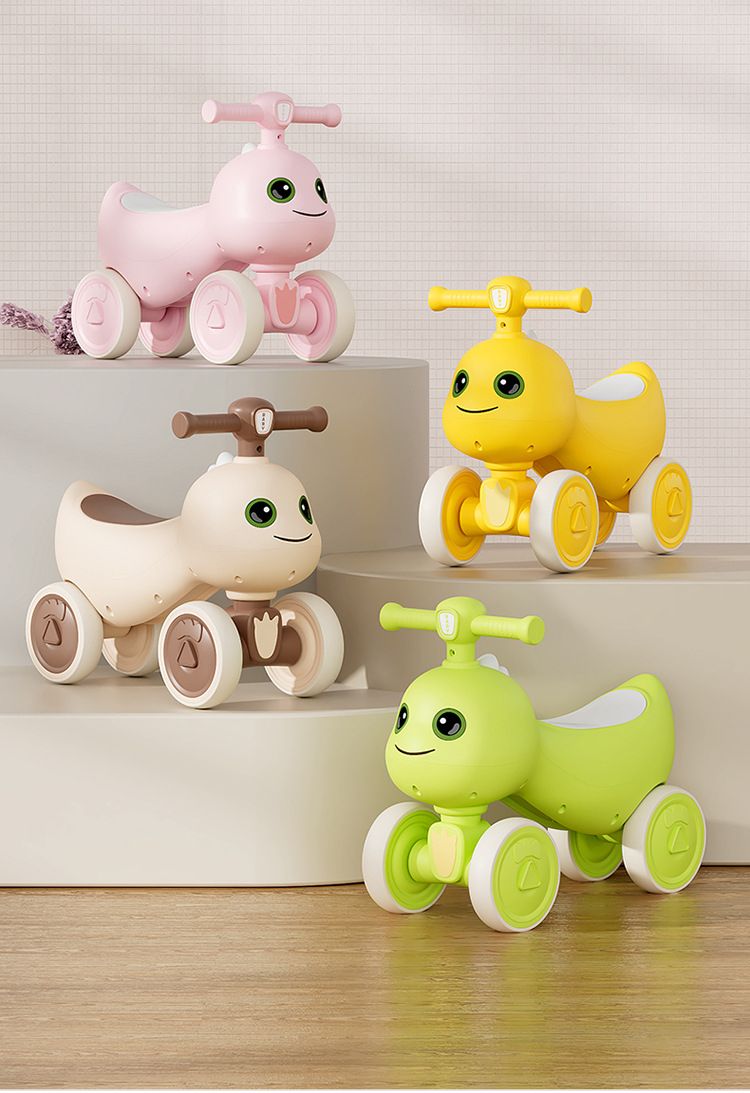 Nailong Laufrad für 1- bis 3-Jährige, vierrädriger Baby-Scooter, Lauflernhilfe für Jungen und Mädchen, Geschenk zum ersten Geburtstag_voghion.com