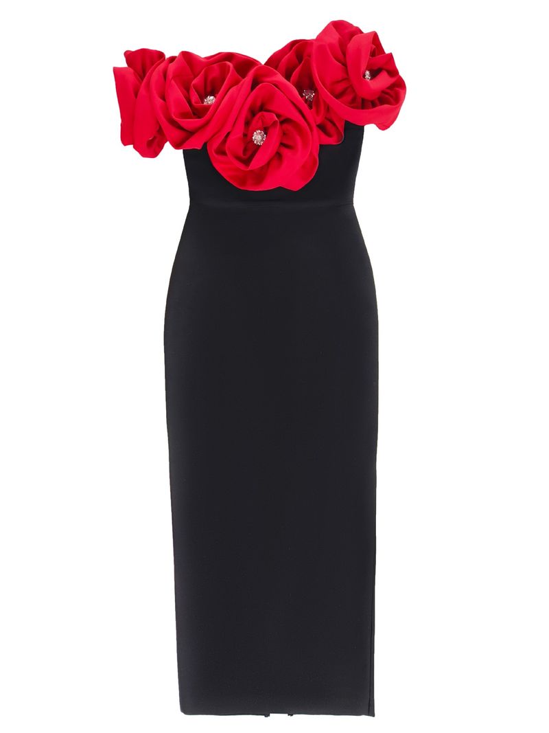 Elegantes weißes Bandagekleid mit Blumenmuster für Frauen – Sexy, figurbetontes, langes Abendkleid mit hoher Taille, Stretch-Polyester-Elasthan, ärmelloses Korsett-Partykleid_voghion.com