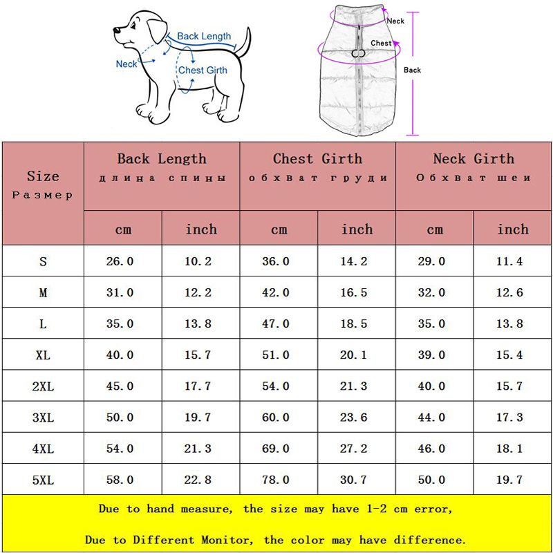 Waterproof Dog Clothes Small Winter Warm Coat Clothing Large Dogs, Vest Puppies, Mops, Jacket For French Bulldogs, By PawParty Store_voghion.com
