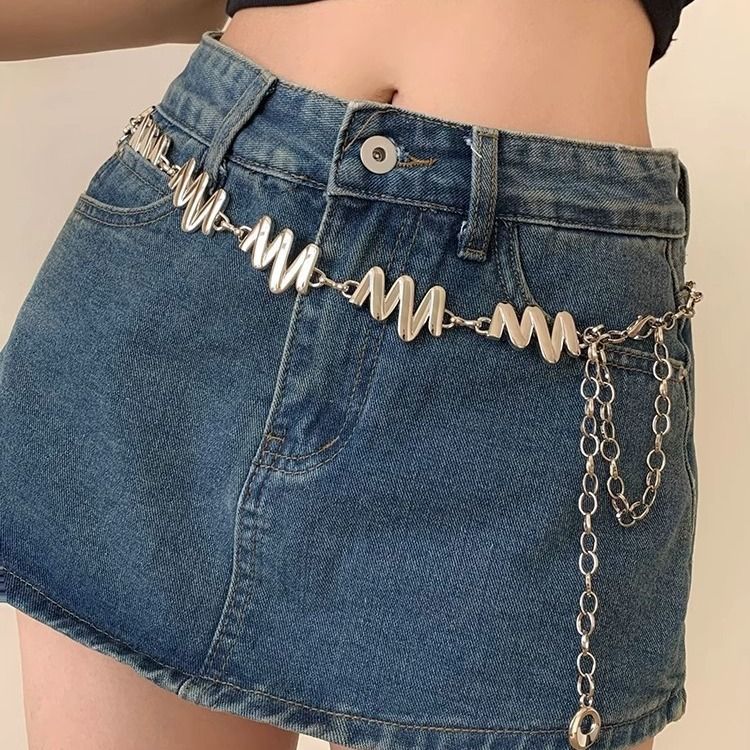 Sommer Y2k Metall Taille Kette Weibliche Nischen Design Böhmische Kette Ethno Stil Gürtel Zubehör_voghion.com