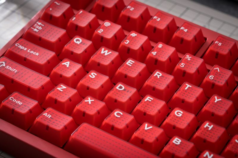Domikey Ruby Originalhöhe ABS Zweifarbige Form Nical-Tastatur-Tastenkappen Edel Individuell Stilvoll_voghion.com