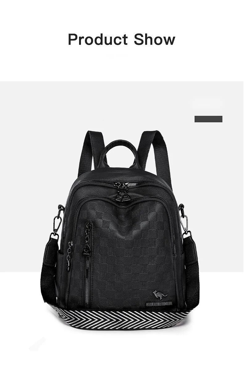 2023 New Women's Shoulder Bag Trendy and Popular on The Internet, Large Capacity Fashion Backpack Three Purpose Backpack_voghion.com