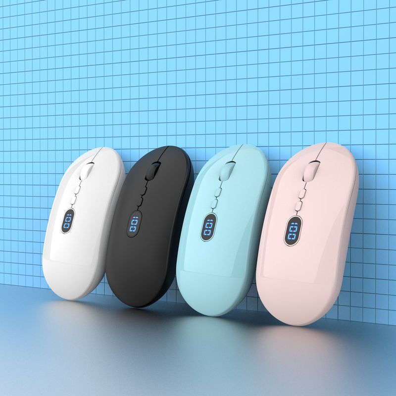 New Power Display Wireless Charging Silent Computer Laptop Business Office Mouse_voghion.com