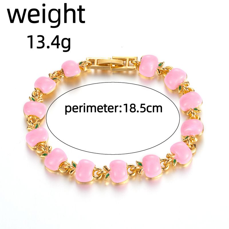 Nouveau bracelet goutte d'huile de pomme coloré frais et mignon_voghion.com