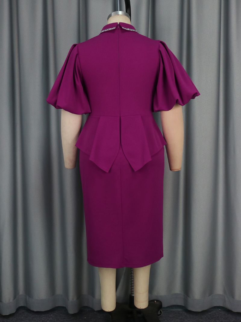 Women's Clothing Ruffle Dress Party Elegant Style Hide Meat Two Piece Hip Skirt Dress_voghion.com