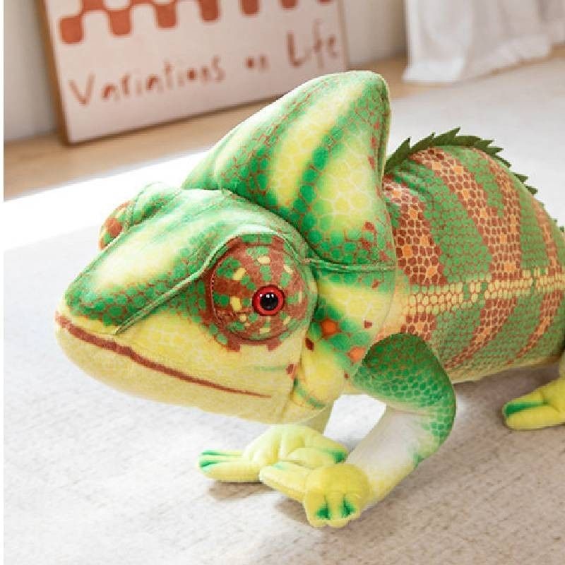 Plush Chameleon Stuffed Realistic Toy Large 80cm And 110cm Soft Pp Cotton_voghion.com