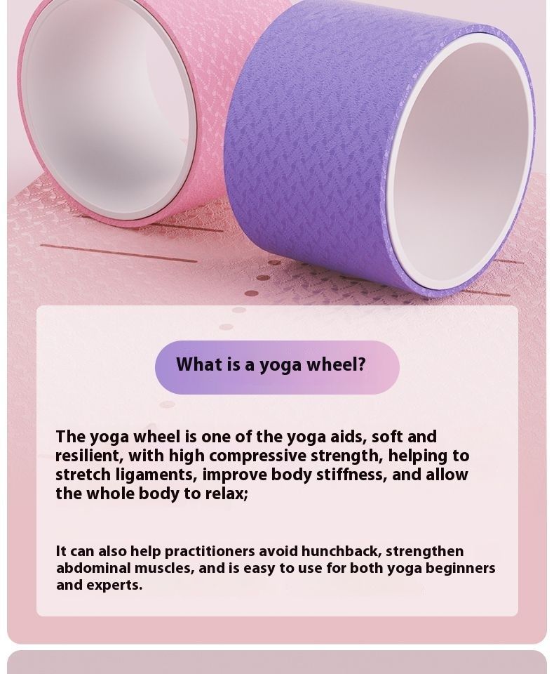 Wheel Widened Backbend Artifact For Beginners Professional Opening Beauty Pilates Yoga Circle Thick Rolling Back_voghion.com